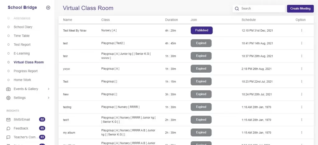 Preschool Management Software
